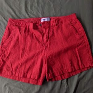Red shorts